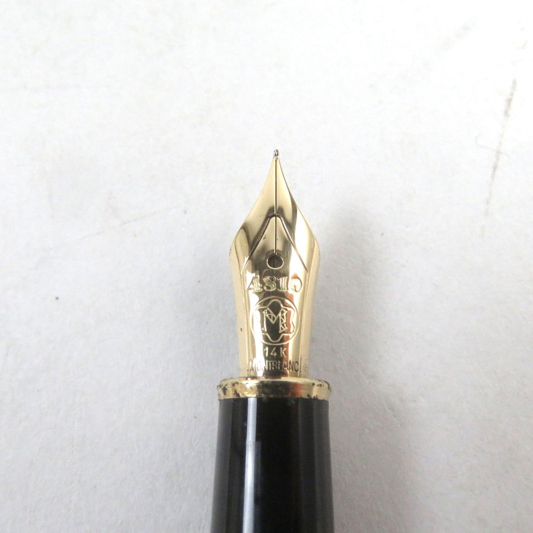 MONTBLANC fountain pen Pen point: K14 Black gold Meisterstck Classic mens Used Authentic