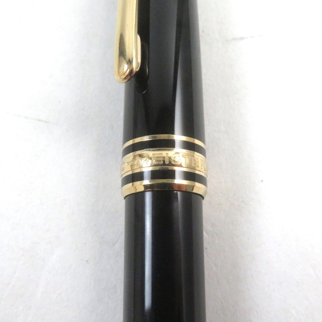 MONTBLANC fountain pen Pen point: K14 Black gold Meisterstck Classic mens Used Authentic