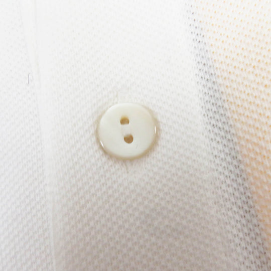 GUCCI Short sleeve polo shirt 700497 Main: 100% cotton, Part: 100% polyester white mens XXL (180/108A) Used Authentic