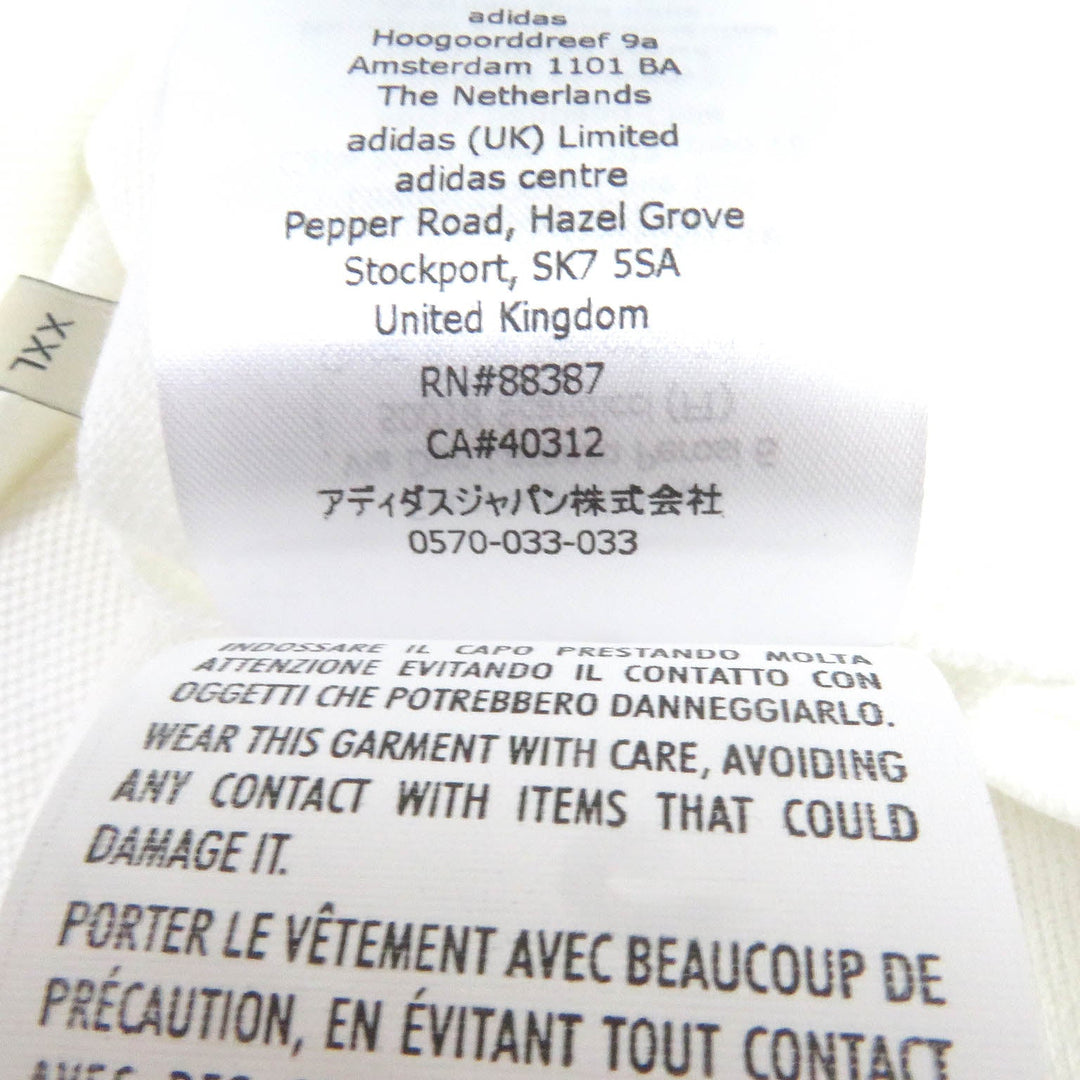 GUCCI Short sleeve polo shirt 700497 Main: 100% cotton, Part: 100% polyester white mens XXL (180/108A) Used Authentic