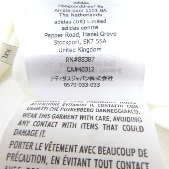 GUCCI Short sleeve polo shirt 700497 Main: 100% cotton, Part: 100% polyester white mens XXL (180/108A) Used Authentic