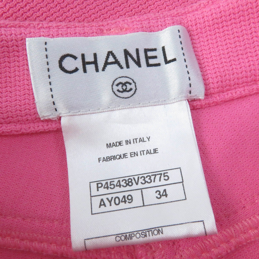 CHANEL skinny pants P45438 Main: 96% cotton, Main: 4% elastane (polyurethane) pink Women 34 Used Authentic