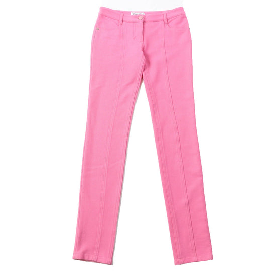 CHANEL skinny pants P45438 Main: 96% cotton, Main: 4% elastane (polyurethane) pink Women 34 Used Authentic