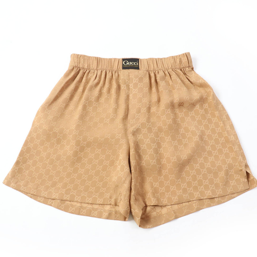GUCCI Shorts 631681 Main: 100% silk, part: 80% polyester, part: 20% polyester Brown Women XS (160/64Y) Used Authentic