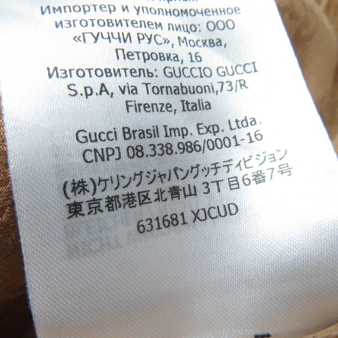 GUCCI Shorts 631681 Main: 100% silk, part: 80% polyester, part: 20% polyester Brown Women XS (160/64Y) Used Authentic