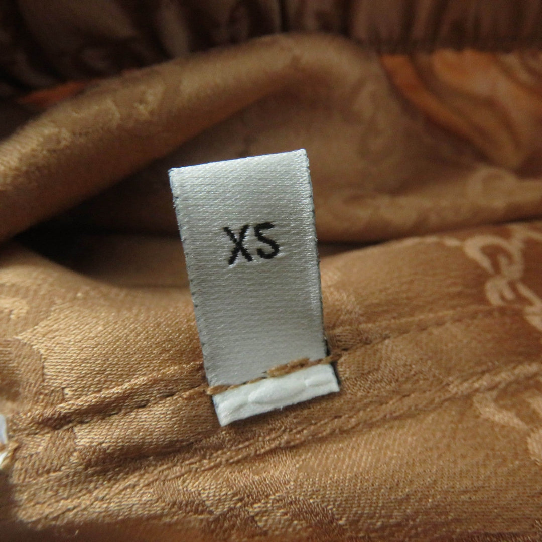 GUCCI Shorts 631681 Main: 100% silk, part: 80% polyester, part: 20% polyester Brown Women XS (160/64Y) Used Authentic