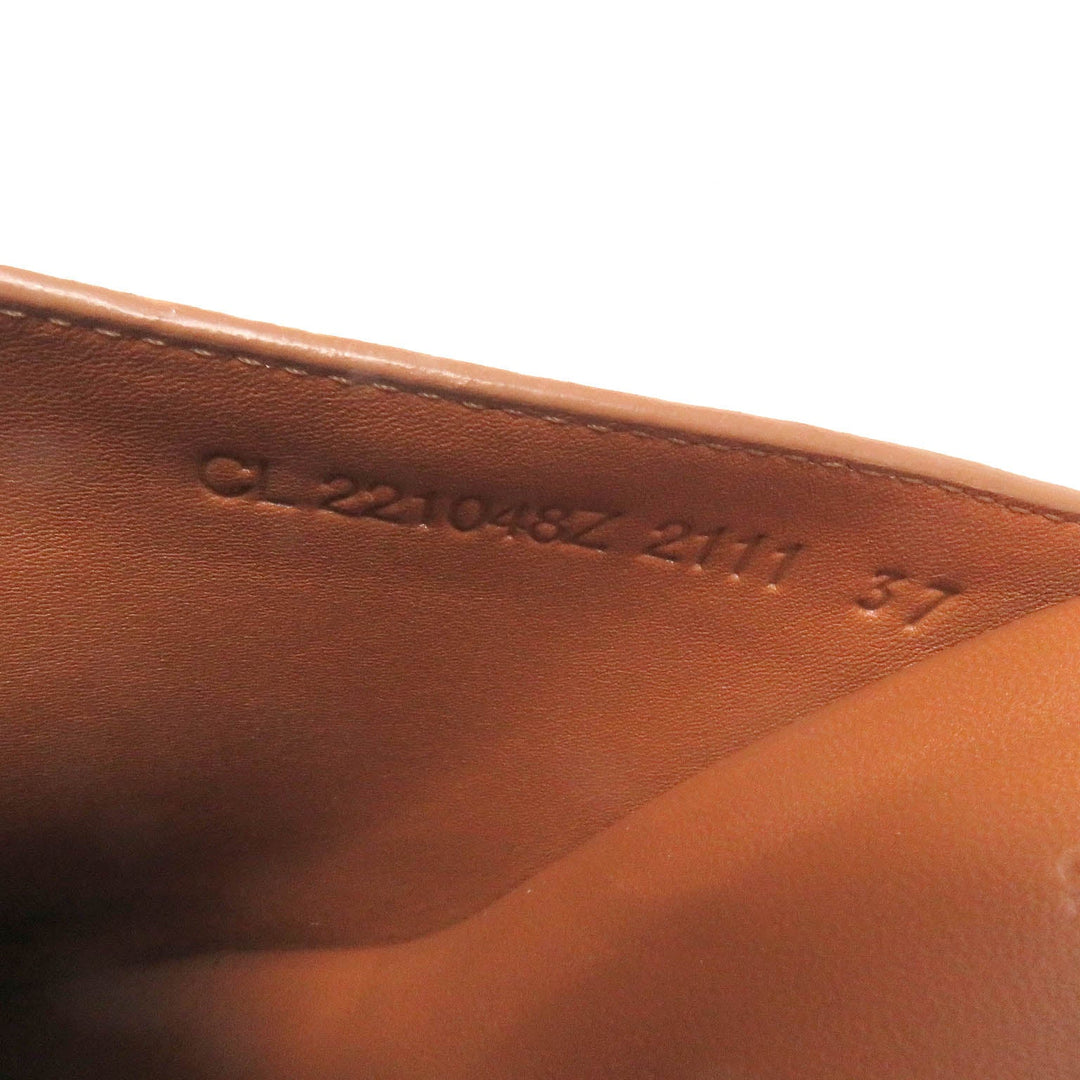 HERMES Sandals Main: Leather Brown Earth Women 37 Used Authentic