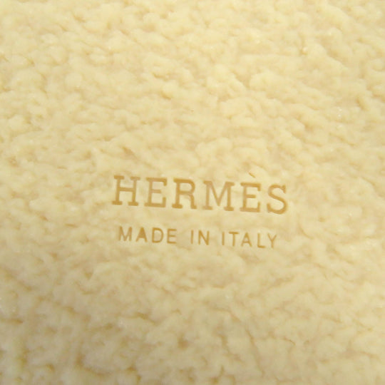 HERMES Sandals Main: Leather Brown Earth Women 37 Used Authentic