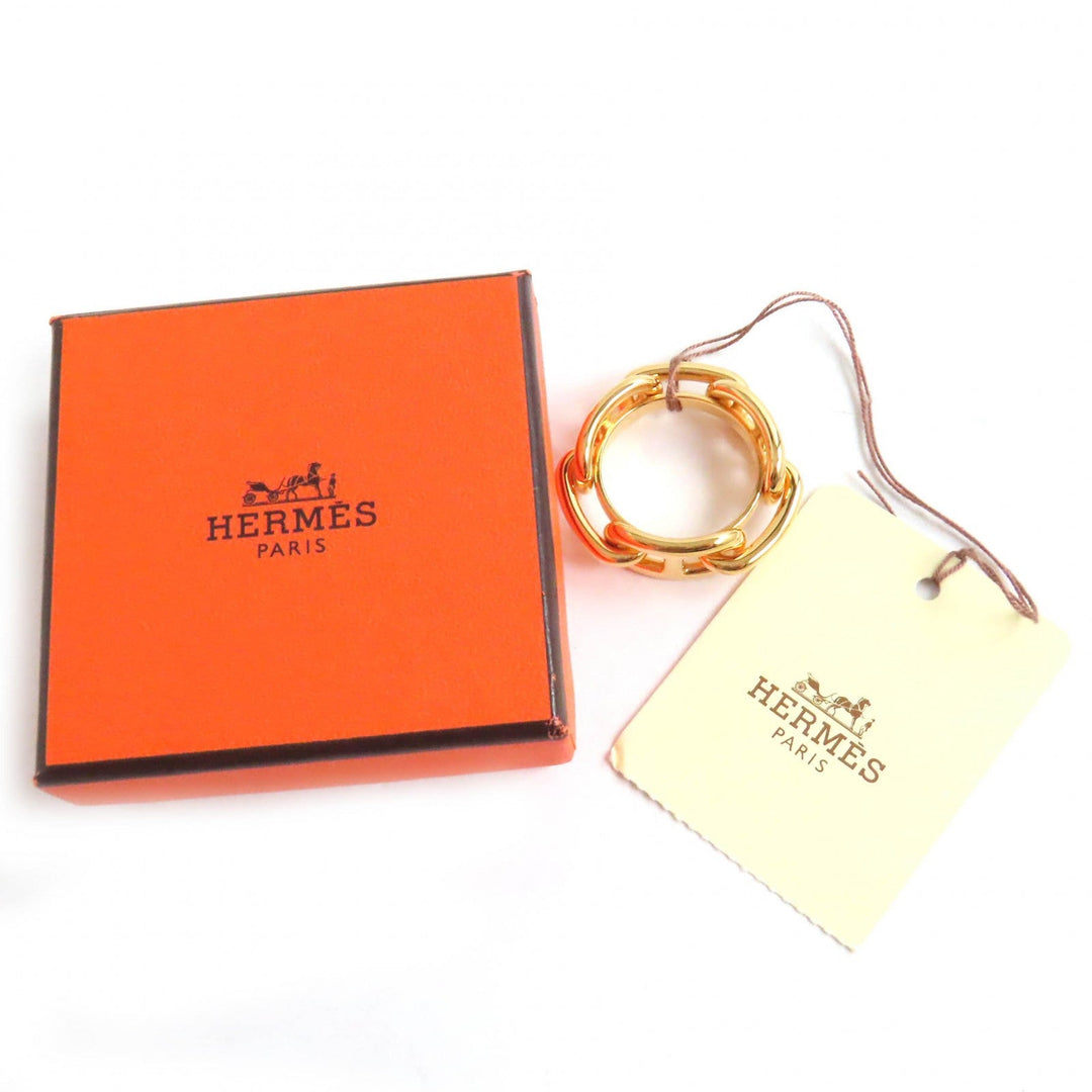HERMES Scarf ring 601000S-00 Main�FGold Plated gold Lukade Women Used Authentic