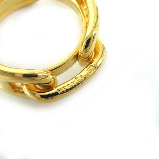 HERMES Scarf ring 601000S-00 Main�FGold Plated gold Lukade Women Used Authentic