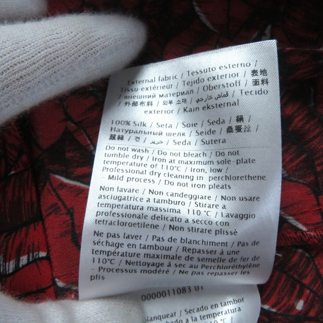 VALENTINO Long skirt VB3RA74062W Main: 100% silk Red Women 42 Used Authentic