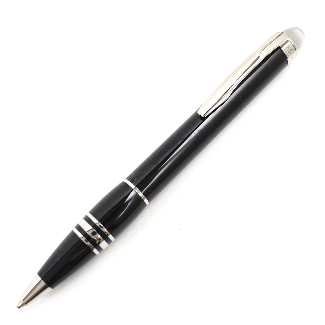 MONTBLANC Ballpoint pen PIX Black Precious Rubbed Gin Black Silver Starwalker mens Used Authentic