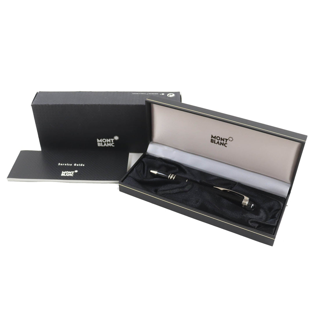MONTBLANC Ballpoint pen PIX Black Precious Rubbed Gin Black Silver Starwalker mens Used Authentic