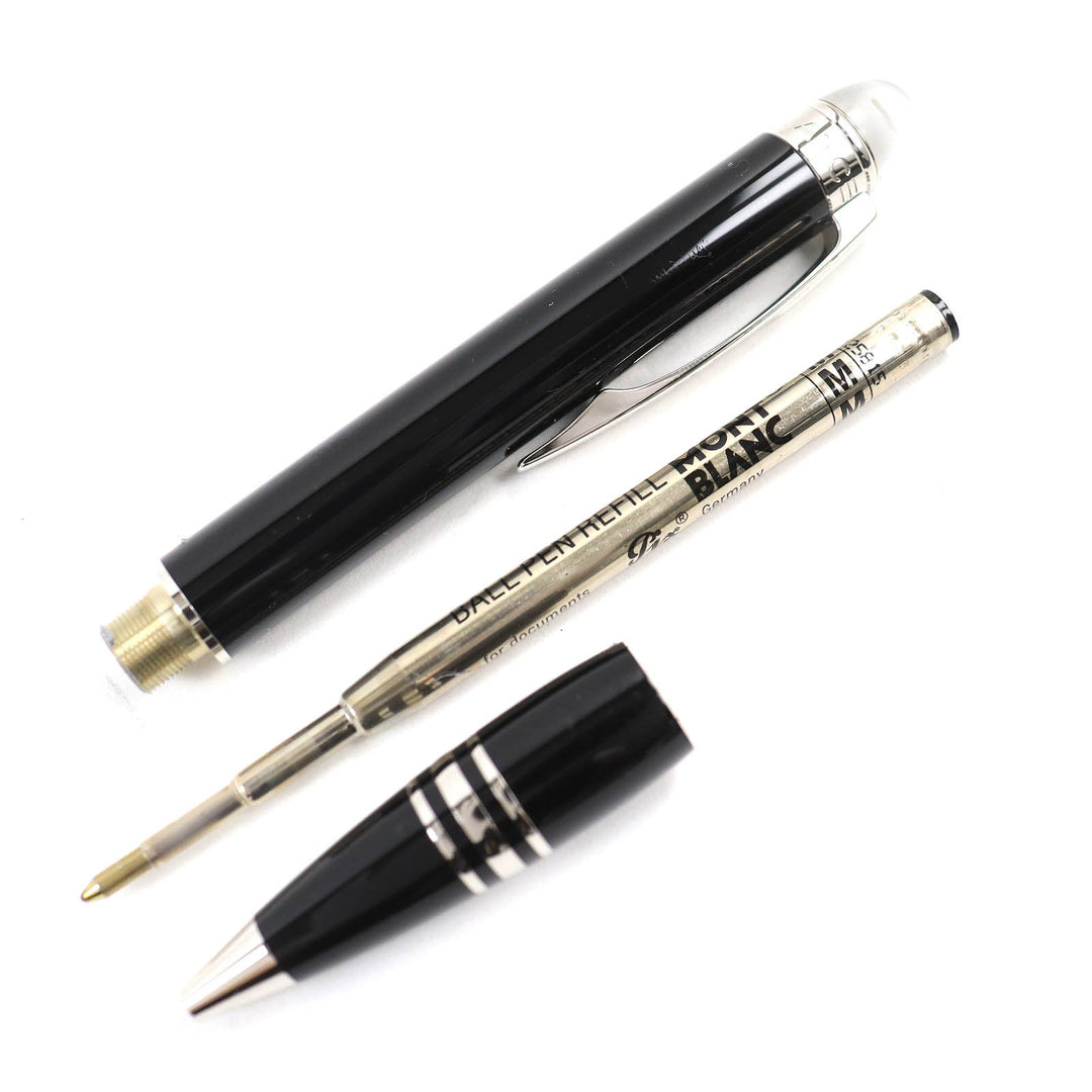 MONTBLANC Ballpoint pen PIX Black Precious Rubbed Gin Black Silver Starwalker mens Used Authentic
