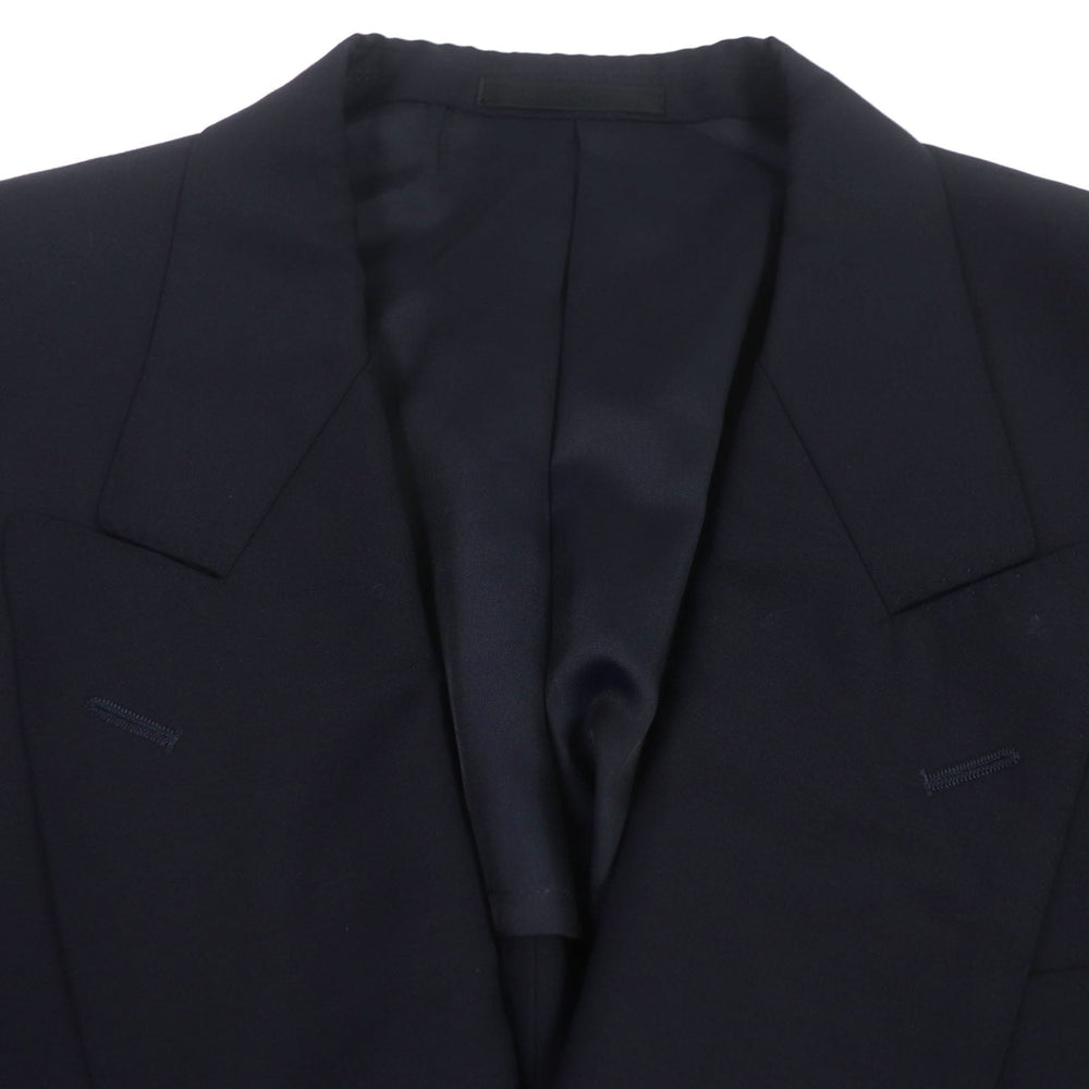 BURBERRY blazer Outer material: 100% wool, Sleeve lining: Cupra, Body lining: Polyester: Cupra Navy mens M Used Authentic
