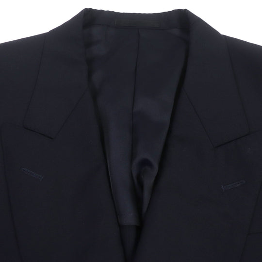 BURBERRY blazer Outer material: 100% wool, Sleeve lining: Cupra, Body lining: Polyester: Cupra Navy mens M Used Authentic