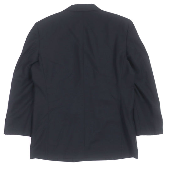 BURBERRY blazer Outer material: 100% wool, Sleeve lining: Cupra, Body lining: Polyester: Cupra Navy mens M Used Authentic