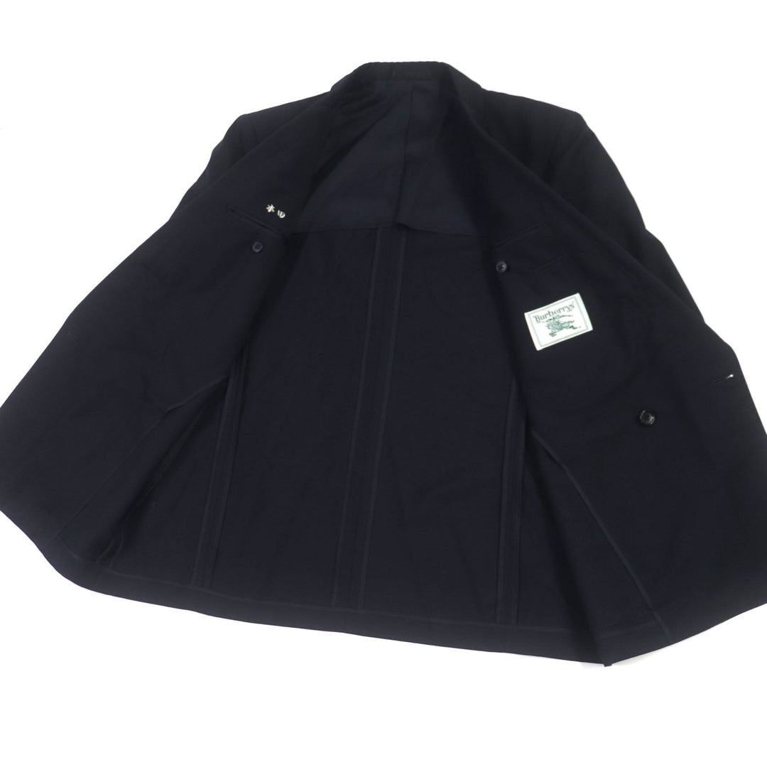 BURBERRY blazer Outer material: 100% wool, Sleeve lining: Cupra, Body lining: Polyester: Cupra Navy mens M Used Authentic