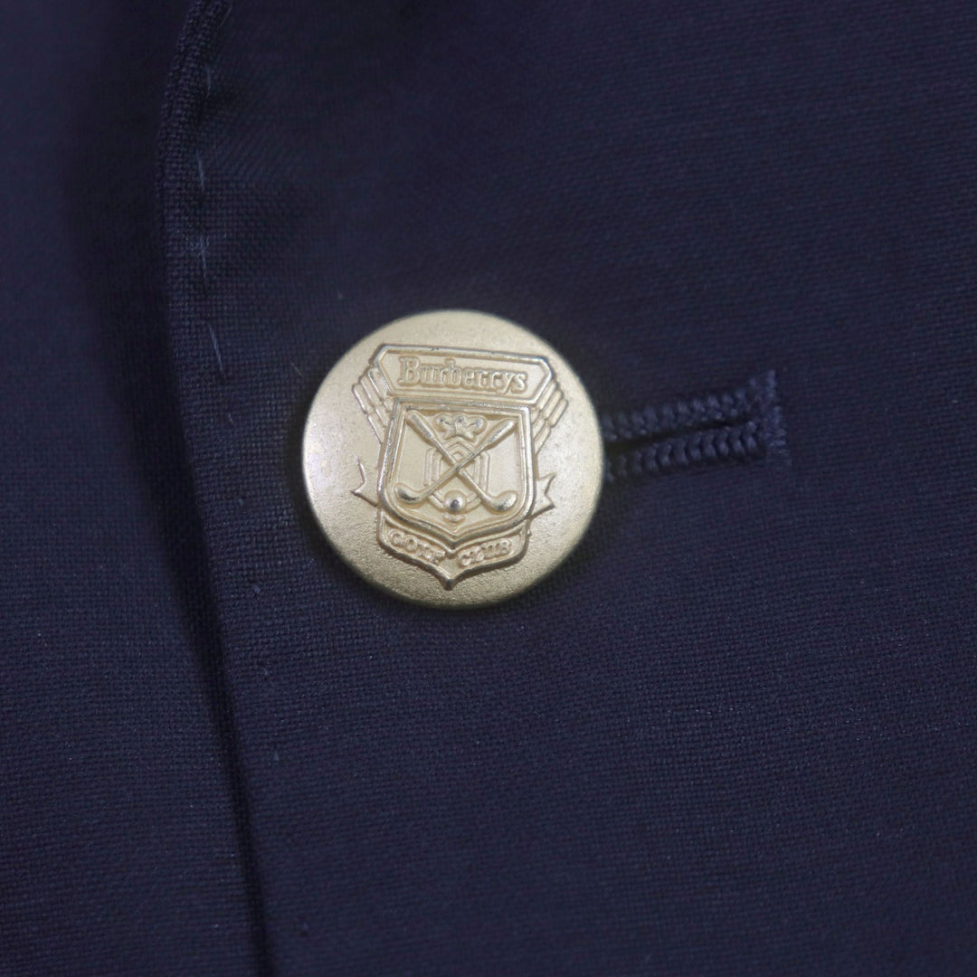 BURBERRY blazer Outer material: 100% wool, Sleeve lining: Cupra, Body lining: Polyester: Cupra Navy mens M Used Authentic