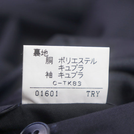 BURBERRY blazer Outer material: 100% wool, Sleeve lining: Cupra, Body lining: Polyester: Cupra Navy mens M Used Authentic