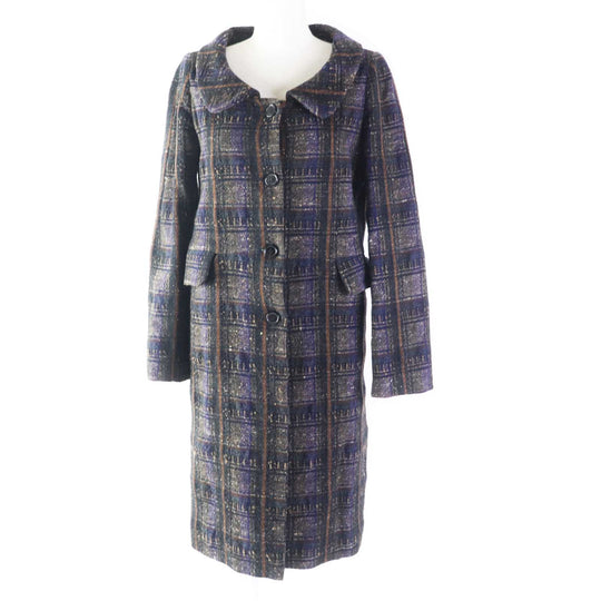 MARNI coat Outer material: 73% wool, Outer material: 24% silk, Outer material: 2% mohair, Outer material: 1% nylon, Lining: 100% cupra Multi Women 38 Used Authentic