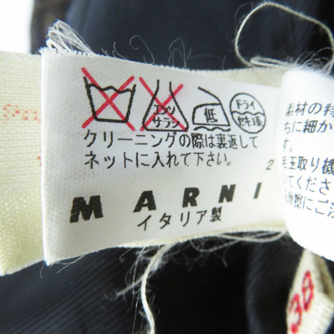 MARNI coat Outer material: 73% wool, Outer material: 24% silk, Outer material: 2% mohair, Outer material: 1% nylon, Lining: 100% cupra Multi Women 38 Used Authentic