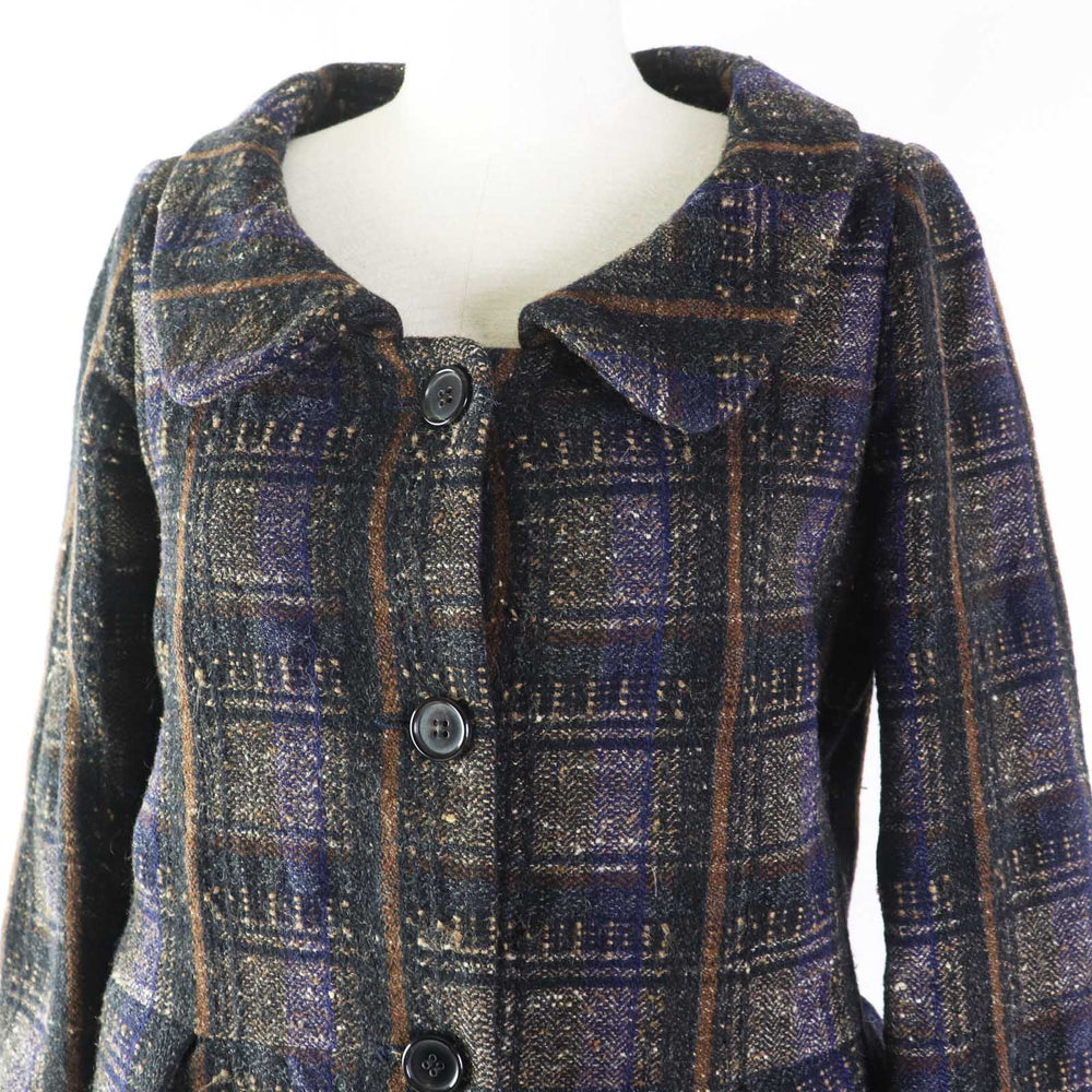 MARNI coat Outer material: 73% wool, Outer material: 24% silk, Outer material: 2% mohair, Outer material: 1% nylon, Lining: 100% cupra Multi Women 38 Used Authentic