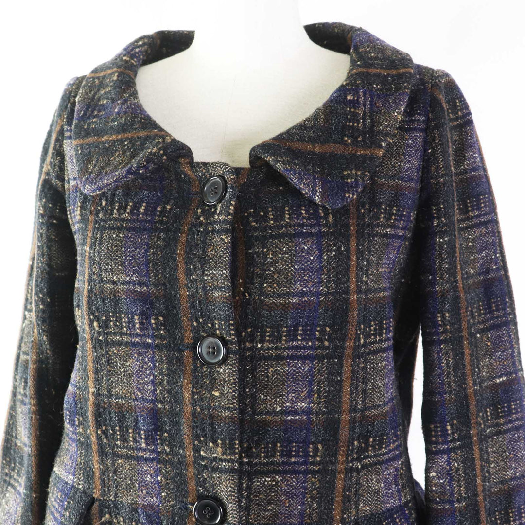 MARNI coat Outer material: 73% wool, Outer material: 24% silk, Outer material: 2% mohair, Outer material: 1% nylon, Lining: 100% cupra Multi Women 38 Used Authentic