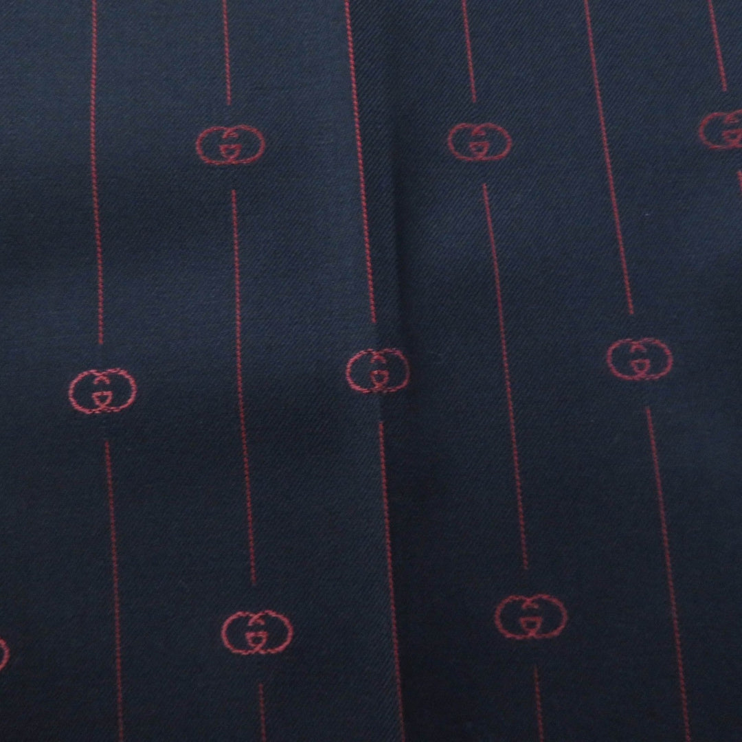 GUCCI Other bottoms 595172 Main: 99% wool, Main: 1% silk, Part: 100% polyester Navy Women 38 Used Authentic