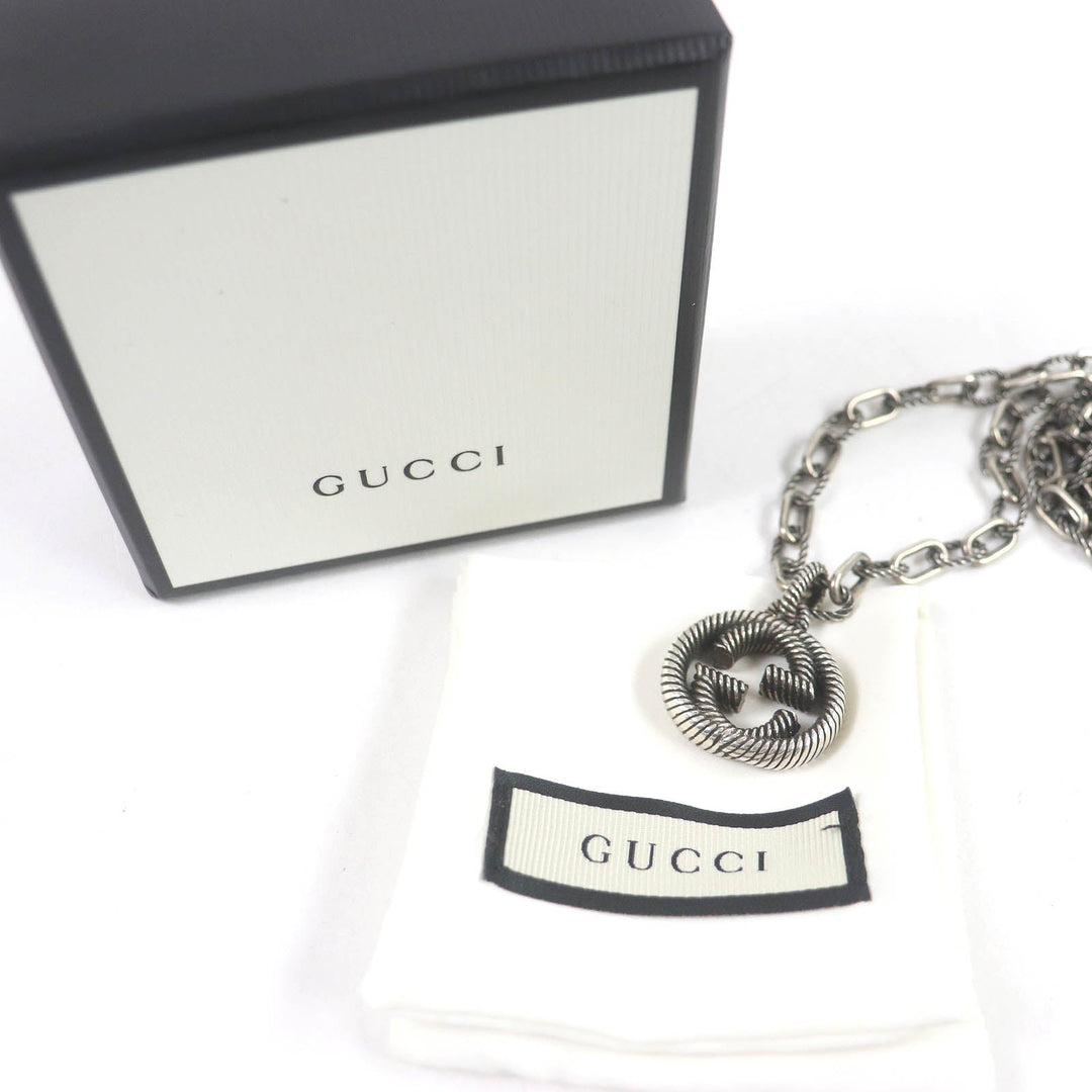 GUCCI Necklace 604155 Main�FAG925 Silver mens Used Authentic