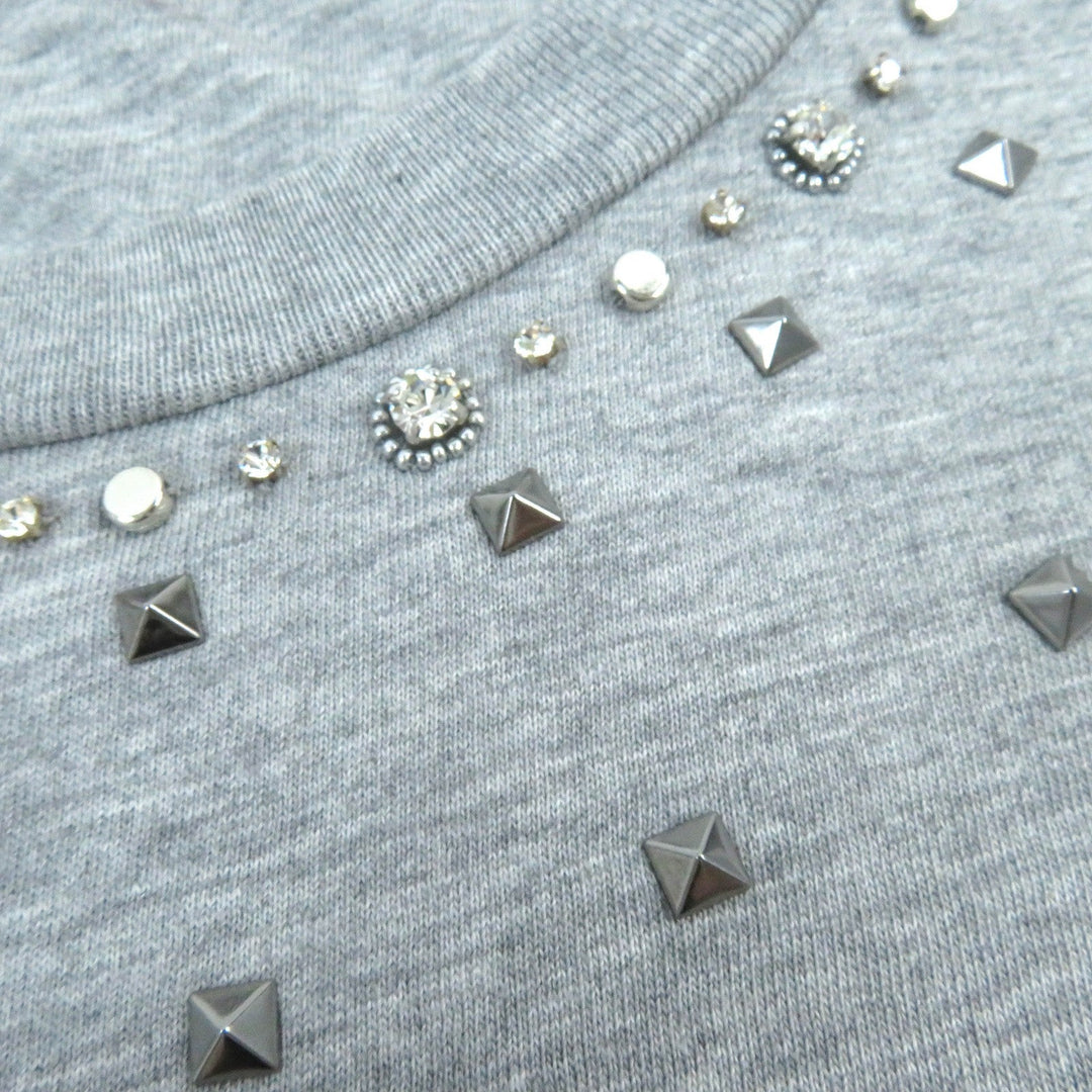 VALENTINO Short sleeve T-shirt 1V3MG02D8R9 Main: 100% cotton, embroidery thread: 100% polyester gray mens L Used Authentic