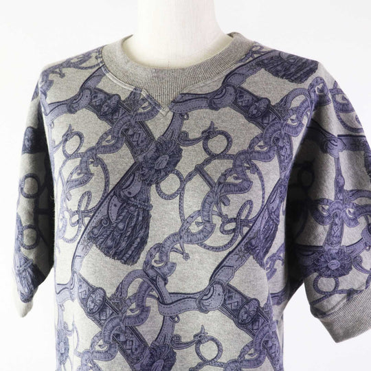 HERMES one piece Outer: 86% cotton, Outer: 14% camel, Part: 74% cotton, Part: 18% camel, Part: 8% polyurethane, Lining (pocket): 100% cotton Gray Blue Bride de Cour Women 34 Used Authentic