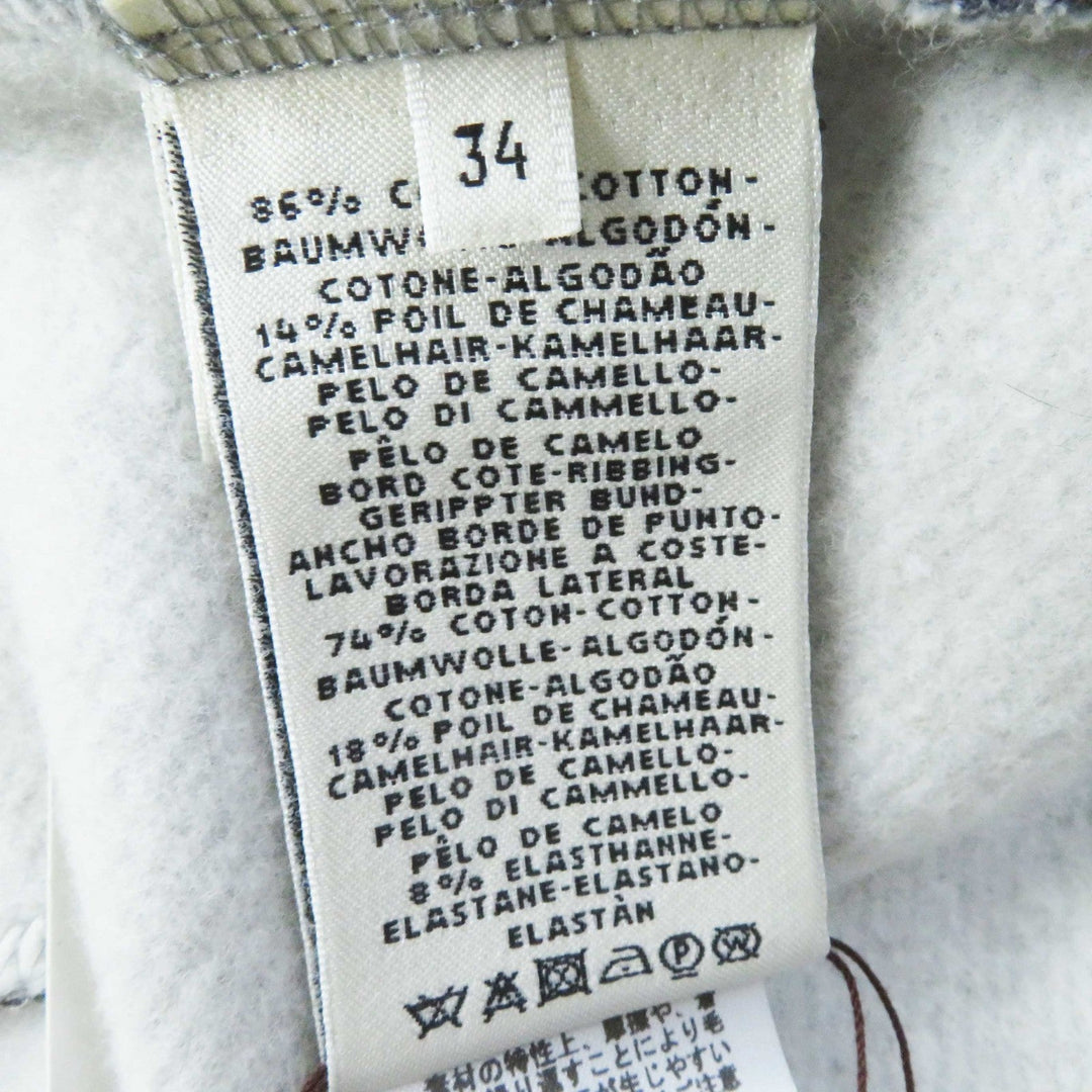 HERMES one piece Outer: 86% cotton, Outer: 14% camel, Part: 74% cotton, Part: 18% camel, Part: 8% polyurethane, Lining (pocket): 100% cotton Gray Blue Bride de Cour Women 34 Used Authentic