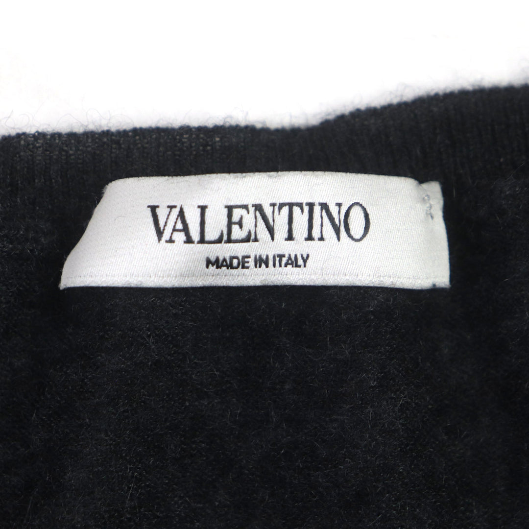 VALENTINO sweater Main: 100% cashmere Dark gray mens S Used Authentic