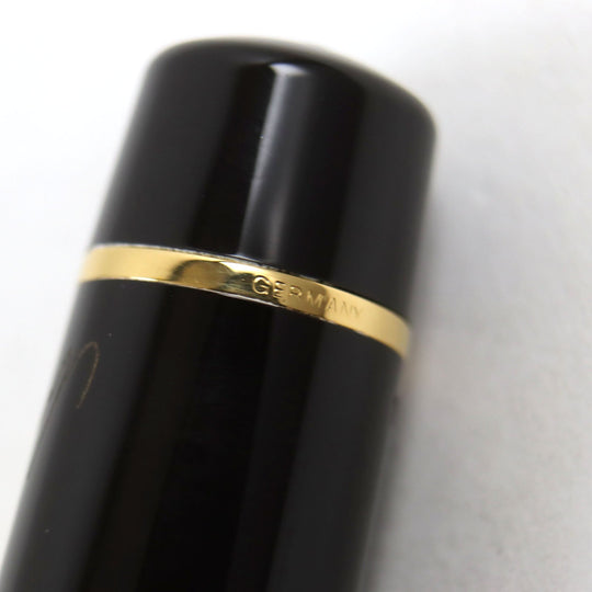 MONTBLANC fountain pen Nib: K18, Main: Gold Plated Resin Dark brown Meisterstck Writers Series 1996 Alexandre Dumas mens Used Authentic