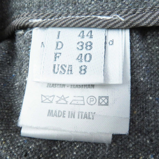 Brunello Cucinelli skirt DK71713 wool, cotton gray Women 44 Used Authentic