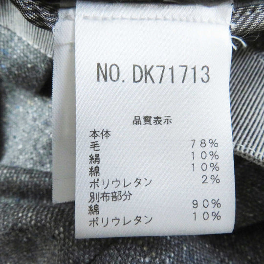 Brunello Cucinelli skirt DK71713 wool, cotton gray Women 44 Used Authentic