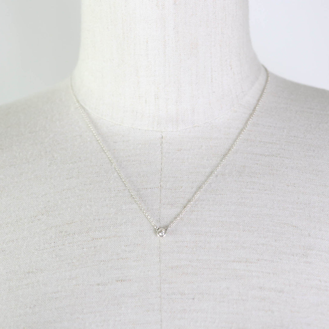 TIFFANY&Co. Necklace Main: AG925, Part: Diamond Silver El Saperetti By the yard Women Used Authentic