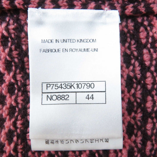 CHANEL one piece P75435 Outer material: 100% cashmere Pink Bordeaux Women 44 Used Authentic