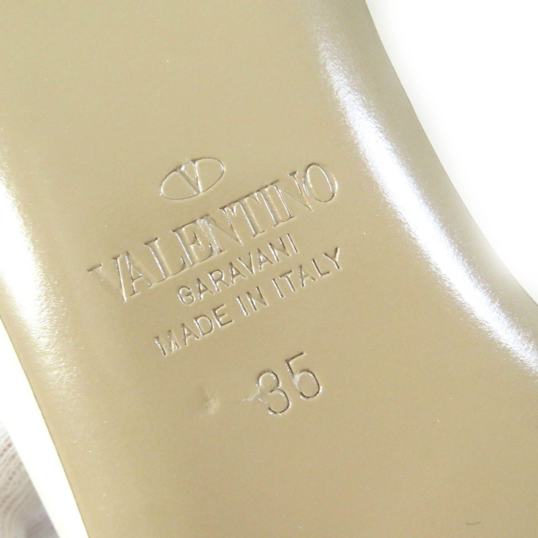 VALENTINO Sandals Main: Leather Ivory Women 35 Used Authentic