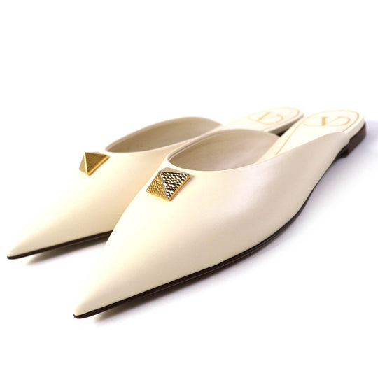VALENTINO Sandals Main: Leather Ivory Women 35 Used Authentic