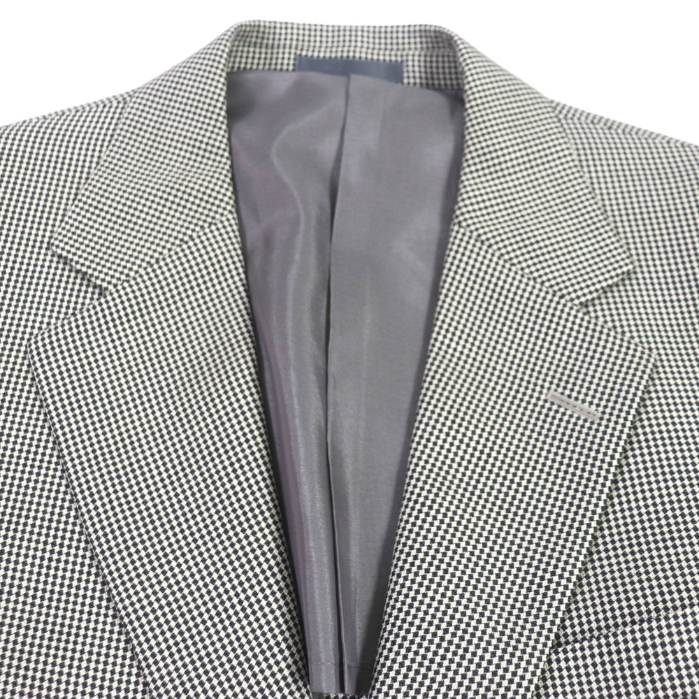 BURBERRY LONDON tailored jacket Outer material: 60% wool, Outer material: 30% silk, Outer material: 10% mohair, Sleeve lining: cupra, Body lining: polyester: cupra Light gray mens 175 A6 Used Authentic