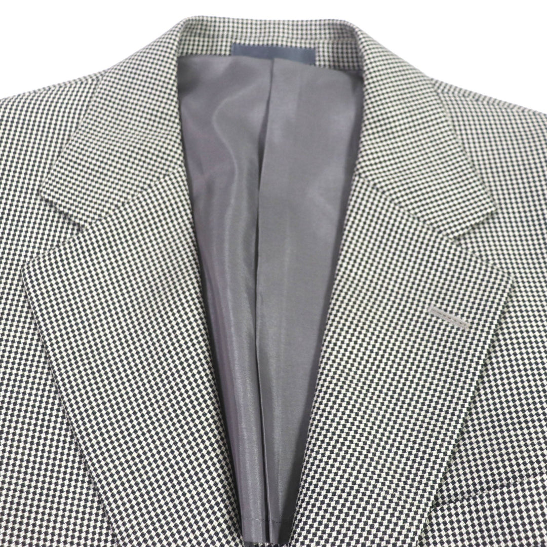 BURBERRY LONDON tailored jacket Outer material: 60% wool, Outer material: 30% silk, Outer material: 10% mohair, Sleeve lining: cupra, Body lining: polyester: cupra Light gray mens 175 A6 Used Authentic