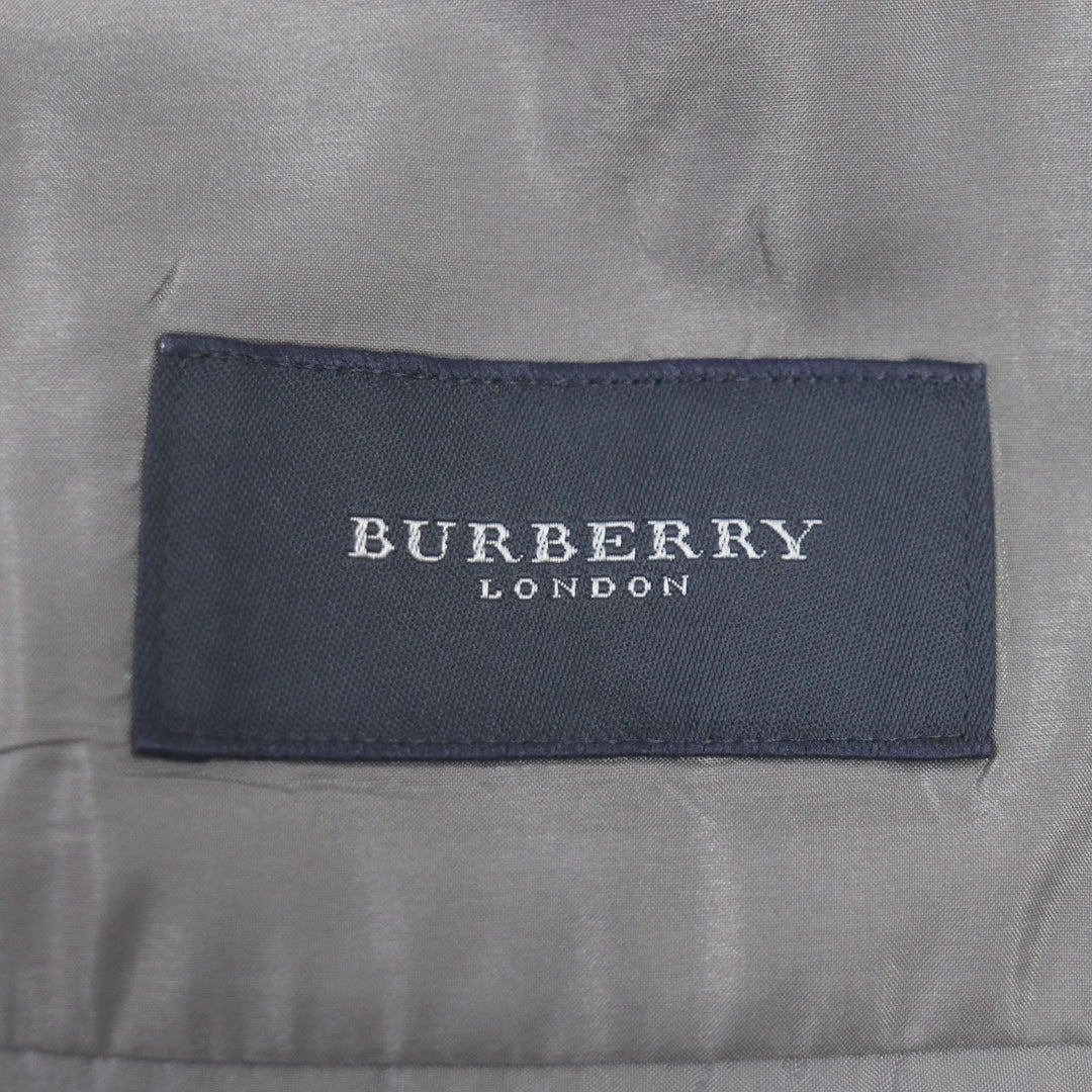 BURBERRY LONDON tailored jacket Outer material: 60% wool, Outer material: 30% silk, Outer material: 10% mohair, Sleeve lining: cupra, Body lining: polyester: cupra Light gray mens 175 A6 Used Authentic