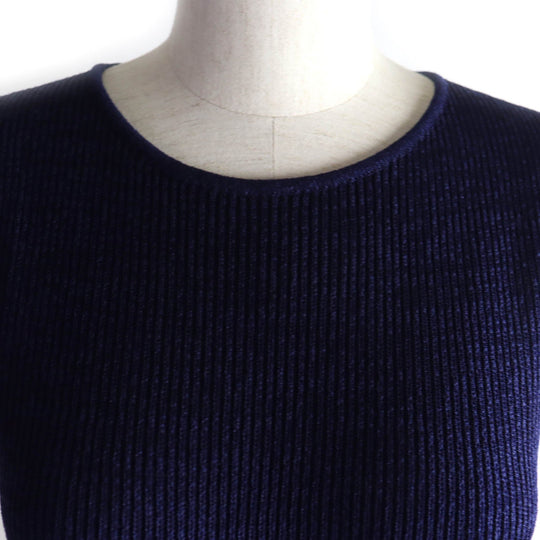 CHANEL one piece P56169 Main: 38% paper, 32% polyester, 30% cupra Navy Ivory Women 38 Used Authentic