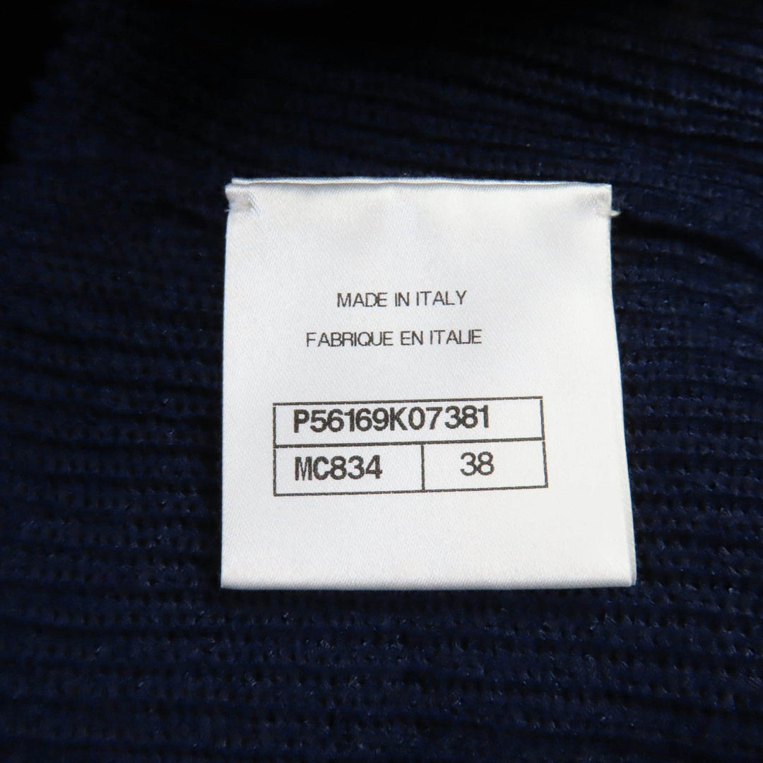 CHANEL one piece P56169 Main: 38% paper, 32% polyester, 30% cupra Navy Ivory Women 38 Used Authentic