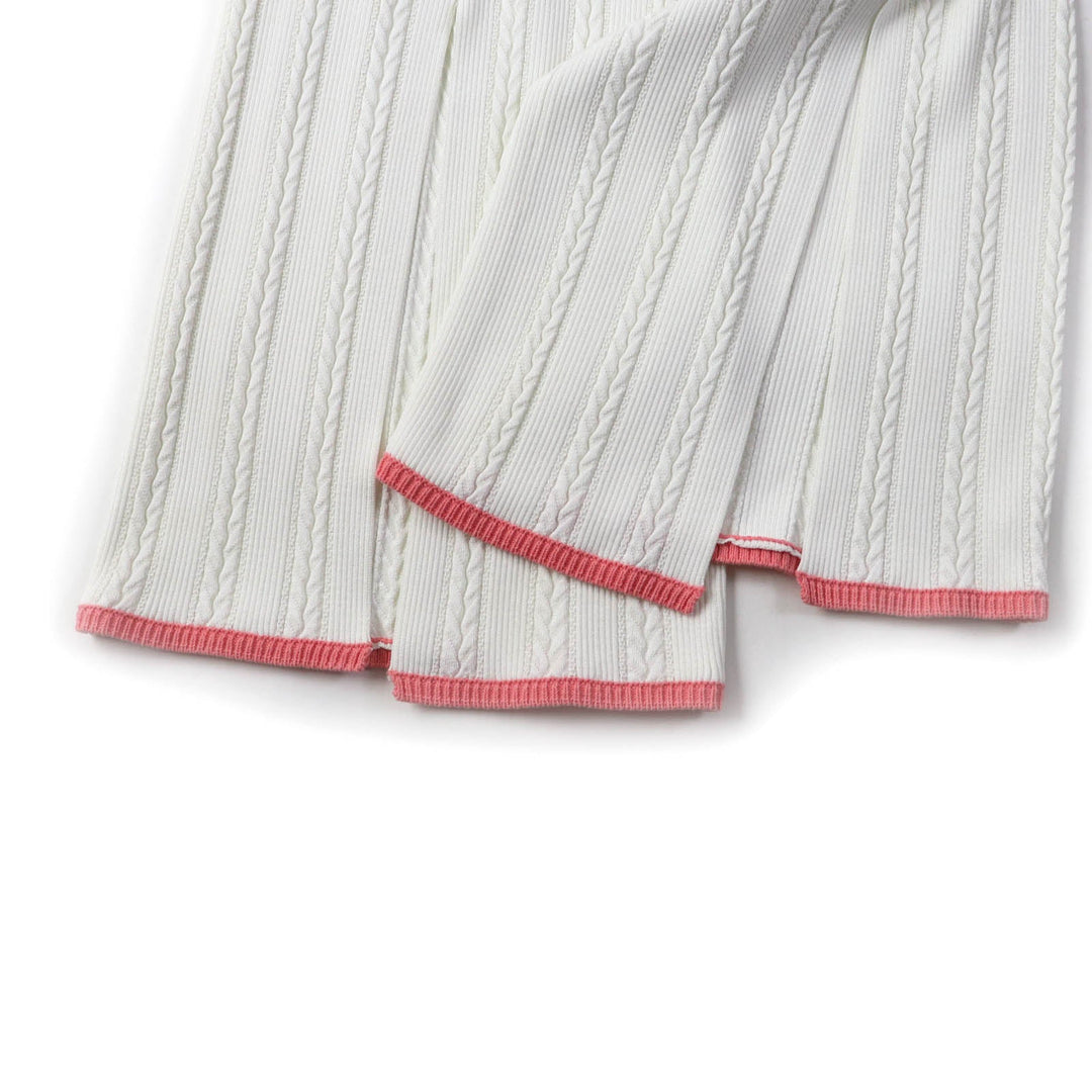 CHANEL Pants P61499 Main: 90% viscose, 5% polyester, 4% cotton, 1% polyurethane White pink Women 36 Used Authentic
