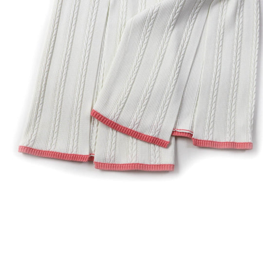CHANEL Pants P61499 Main: 90% viscose, 5% polyester, 4% cotton, 1% polyurethane White pink Women 36 Used Authentic