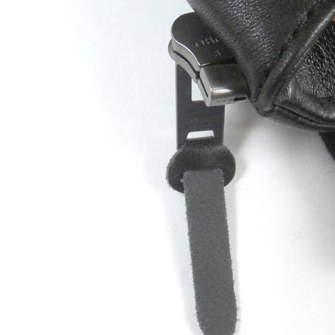 COACH Bomber jacket CF803 Outer: Lamb leather, Lining: 52% polyester, Lining: 48% rayon, Filling: 100% polyester, Rib: 64% acrylic, 27% wool, 8% nylon, 1% polyurethane Leather: Cowhide black mens L Used Authentic