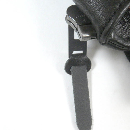 COACH Bomber jacket CF803 Outer: Lamb leather, Lining: 52% polyester, Lining: 48% rayon, Filling: 100% polyester, Rib: 64% acrylic, 27% wool, 8% nylon, 1% polyurethane Leather: Cowhide black mens L Used Authentic